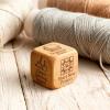 Quilters Dice, 6 Sided Wooden Dice with Engraved Quilting Tasks - Madicrio Quilting Tools & Sewing Notions for Crafters, Fun Gift for Quilters to Organize Stash & Finish UFOs (2 Pcs) view 2