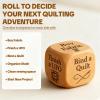 Quilters Dice, 6 Sided Wooden Dice with Engraved Quilting Tasks - Madicrio Quilting Tools & Sewing Notions for Crafters, Fun Gift for Quilters to Organize Stash & Finish UFOs (2 Pcs) view 3
