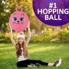 Xino Sports Hopping Ball for Kids - 18 Inch Hopper Ball with Handle, Pink Jumping Bouncer Toy for Indoor and Outdoor Play view 3