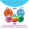 Xino Sports Hopping Ball for Kids - 18 Inch Hopper Ball with Handle, Pink Jumping Bouncer Toy for Indoor and Outdoor Play view 4