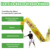 BPGSLYX Dragon poi Ribbon Dragon Dance Ribbon Streamer with Head, Fitness Streamer Square Exercise Dance Dragon Poi (6m,Blue) view 4