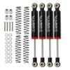 4pcs RC Shocks Absorber,RC Shock Absorber Set,RC Car Built-in Spring 70/80/90/100/110mm Shock Absorber Damper for 1/10 RC Crawler Axial SCX10 ii RBX10 Wraith TRX-4 MST Redcat (Black, 100mm 4pcs) view 1