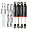 4pcs RC Shocks Absorber,RC Shock Absorber Set,RC Car Built-in Spring 70/80/90/100/110mm Shock Absorber Damper for 1/10 RC Crawler Axial SCX10 ii RBX10 Wraith TRX-4 MST Redcat (Black, 90mm 4pcs) view 1
