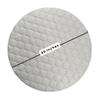 Byrd & Blume Round Baby Play Mat, Reversible Quilted Organic Cotton, Soft Circle Nursery Rug, Non Toxic, Foldable Portable, 40 Inch, Gray Stars/Solid Gray view 3