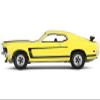 1969 302 Bright Yellow with Black Hood and Stripes Barrett-Jackson Series 15 1/64 Diecast Model Car by Greenlight 37320B view 3