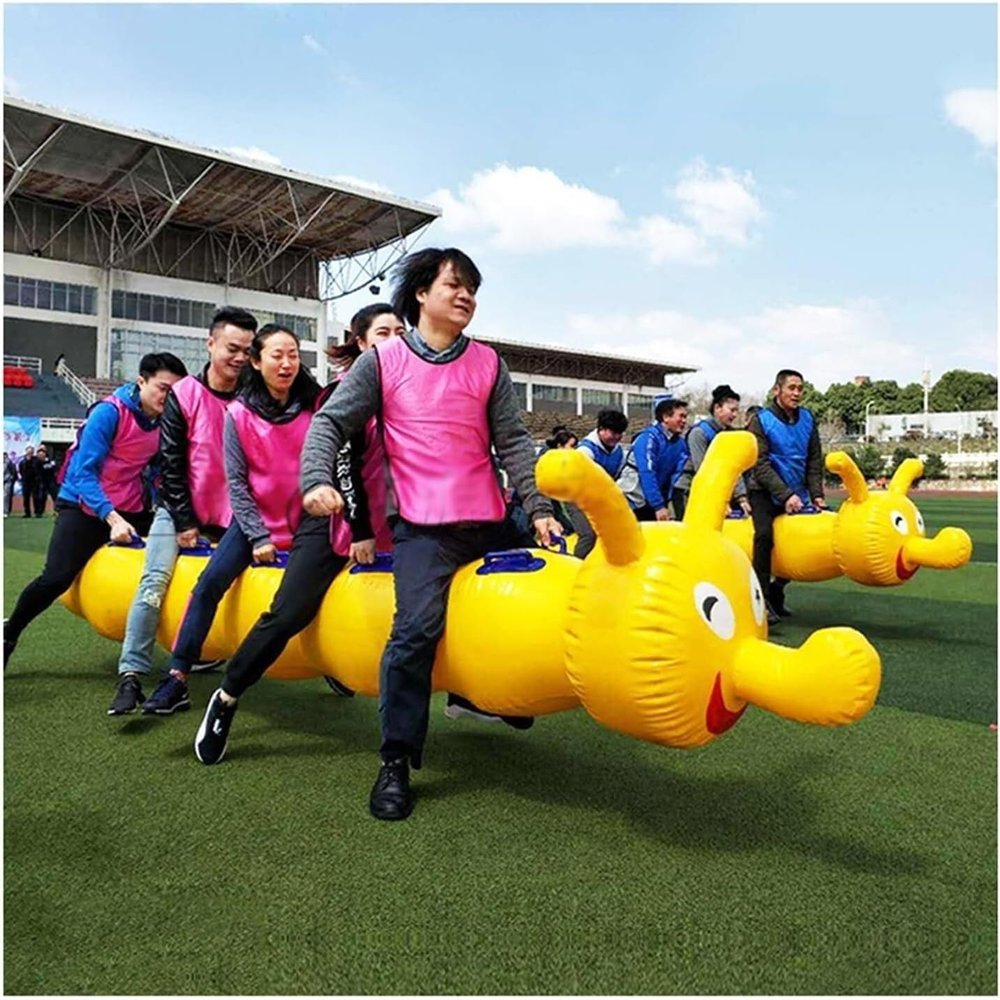 Adult Inflatable Toys Sports Day Team Building Backyard Activity Set (2-Piece)(7 Seats)