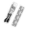 Middle Finger Skull Skeleton Black Compact And Portable Gourd Handle Knife Fork Spoon Three Piece Set view 4