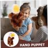COOLHIYA Simulation Eagle Hand Puppet for Soft Plush Animal for Storytelling and Role Play Creative Interactive Movable Mouth Puppet for Imaginative Play and Activities view 3