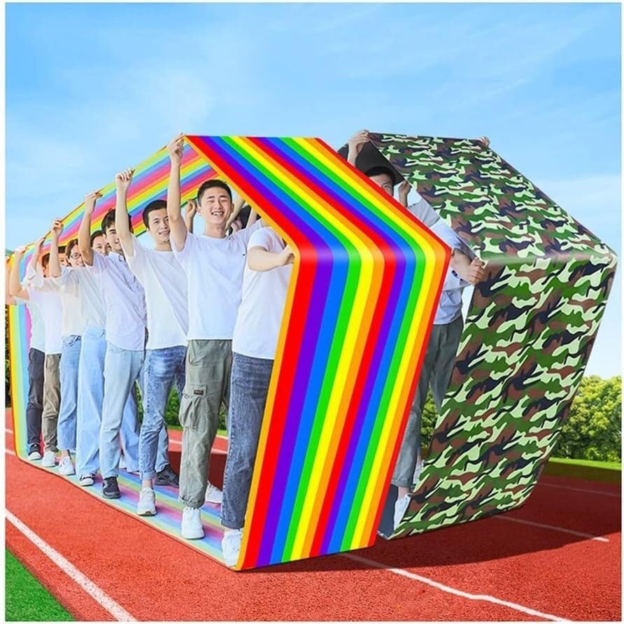 2 Pcs Field Day Teamwork Game Playing Run Mat Play Activity Sports Equipment(Kids-8M)