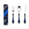 Retro Usa Thin Blue Line Police Flag Art Compact And Portable Gourd Handle Knife Fork Spoon Three Piece Set view 1