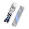 Retro Usa Thin Blue Line Police Flag Art Compact And Portable Gourd Handle Knife Fork Spoon Three Piece Set view 4