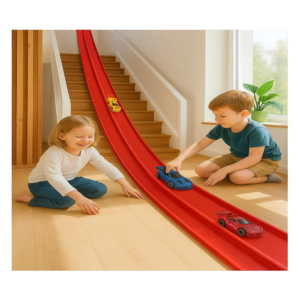 15ft Flexible Race Car Track Red