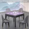 2F22E Mahjong Mat, Noise Reduction Non-Slip Mahjong Mat for Table, 32.4 * 32.4 Inch Mahjong Table Mat for Poker, Board Games Table Mat, Card Games, Tile Games, Dominoes(Purple) view 3