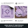 2F22E Mahjong Mat, Noise Reduction Non-Slip Mahjong Mat for Table, 32.4 * 32.4 Inch Mahjong Table Mat for Poker, Board Games Table Mat, Card Games, Tile Games, Dominoes(Purple) view 4