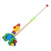 COOLHIYA Wooden Push Walker Cart Learning Walker for Boys and Safe Wood Material Smooth Surface Anti-Fall Support for Early Walking Development view 1