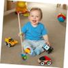 COOLHIYA Wooden Push Walker Cart Learning Walker for Boys and Safe Wood Material Smooth Surface Anti-Fall Support for Early Walking Development view 4