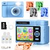2.4" Kids Camera Instant Print, 48MP & 1080P HD Digital Camera with 32GB Card, 4-Color Print Paper,Blue view 1