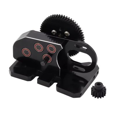 RC Modification Parts For Axial For SCX10 III II 90046 For Capra For TRX4 1/10 For LCG 2Low Gearbox Middle Transmission Box W/Overdrive Gear RC Upgrade Part(Black)