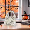 SNCIDSGE 3D Printed Skeleton Bone Bag,Halloween Skeleton Ribcage Purse,Creepy Party Accessory & Costume Prop for. (Large) view 3