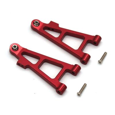 16207 16208 16209 16210 H16 RC Car Compatible Front Lower Swing Arm Metal Replacement Parts Compatible with 1/16 Scale Remote Control Vehicles(Red)