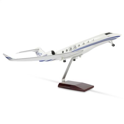QIYUMOKE 1/67 Scale G650 Private Business Jet Model Kits (17.7 inch L) Large Resin Airplane Model with Stand for Adults Collectors or Aviation Enthusiasts Display Plane, Creative Gift for Men