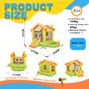 Giant Inflatable Bounce House with Slide for Kids, 10FT Bounce House Jumping Castle w/Blower, Basketball Jumping Area Target Games for Child Indoor Playground Outdoor Play Backyard Kids Parties view 2