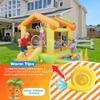 Giant Inflatable Bounce House with Slide for Kids, 10FT Bounce House Jumping Castle w/Blower, Basketball Jumping Area Target Games for Child Indoor Playground Outdoor Play Backyard Kids Parties view 4