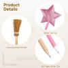 20 Count Princess and Witch-Themed Party Supplies, Featuring 10 Star-Shaped Pens and 10 Broom Pencils, Unique Glittery Writing Instruments for Events view 4