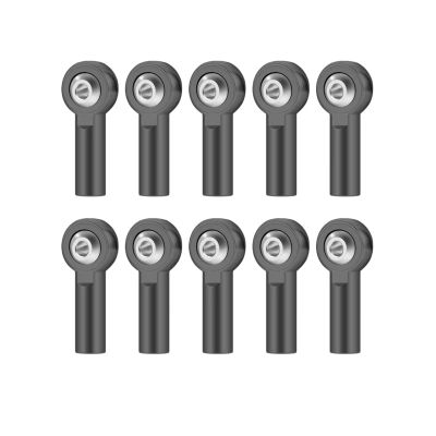 Parts For 10PCS M2 Link Tie Rod End Metal For Universal Joint Ball Head Buckle Steering Pushrod For Mini Connecting Rods For RC Boats(Gray)