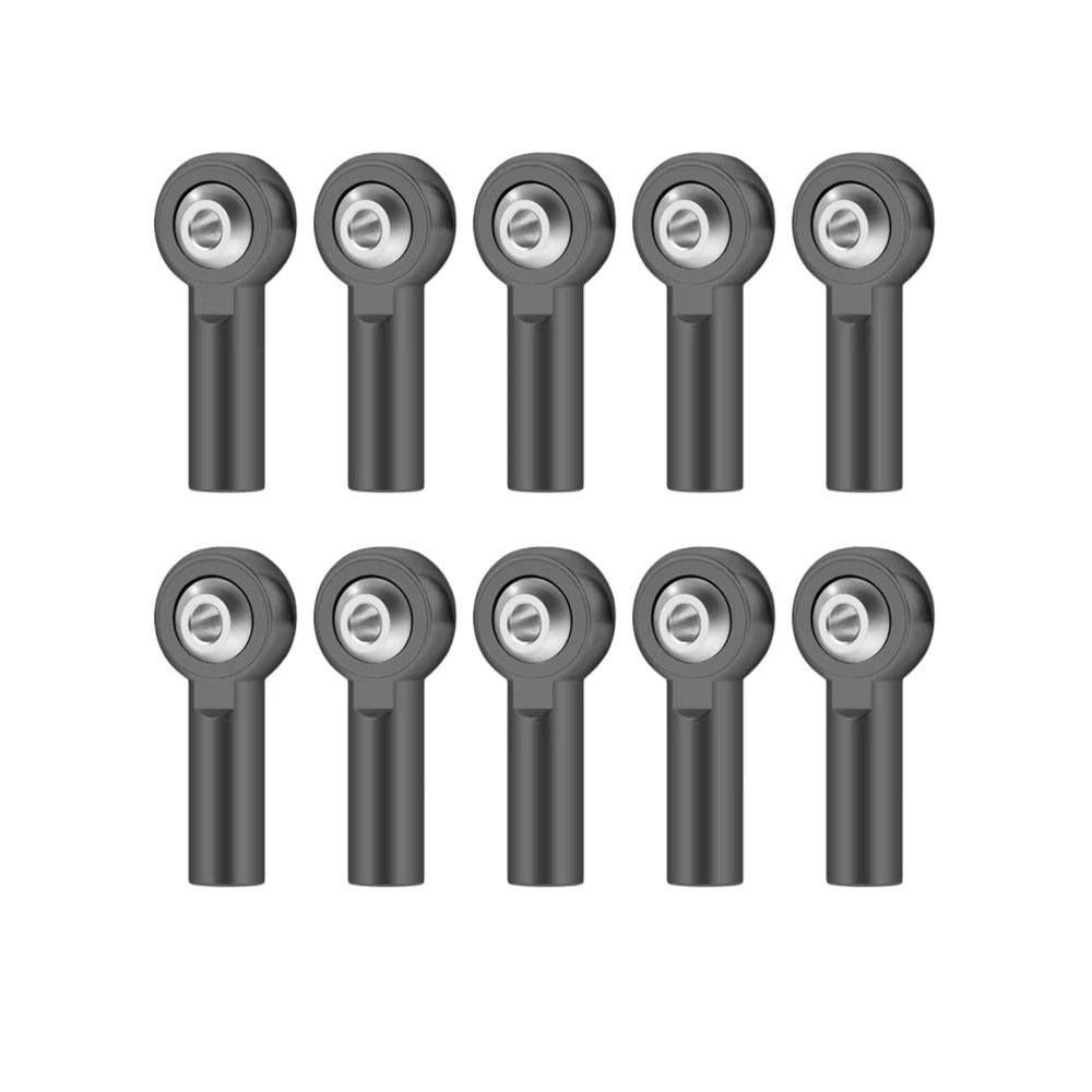 Parts For 10PCS M2 Link Tie Rod End Metal For Universal Joint Ball Head Buckle Steering Pushrod For Mini Connecting Rods For RC Boats(Gray)