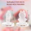 10cm Clear Figure Display Case with Keychain,Platic Protective Cover for 10cm Blind Box Figures,Portable Dustproof Waterproof Blind Box Figure Display Case for Collectors and Fans (Case+Suit) view 4