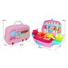25Pcs Kids Kitchen Accessories, Pretend Cooking Playset with Play Pots, Pans, Utensils, Cookware, Play Set, Toy Vegetables, Learning Gift for Girls & Boys (Pink) view 2