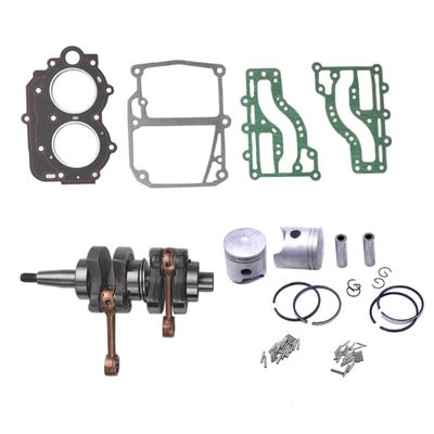 63V Crankshaft Assembly, Piston Set and Gasket for Yamaha 9.9-15HP 2T Outboard Motor