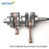 63V Crankshaft Assembly, Piston Set and Gasket for Yamaha 9.9-15HP 2T Outboard Motor view 2