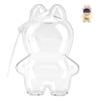 10cm Clear Figure Display Case with Keychain,Platic Protective Cover for 10cm Blind Box Figures,Portable Dustproof Waterproof Blind Box Figure Display Case for Collectors and Fans (1pcs) view 1