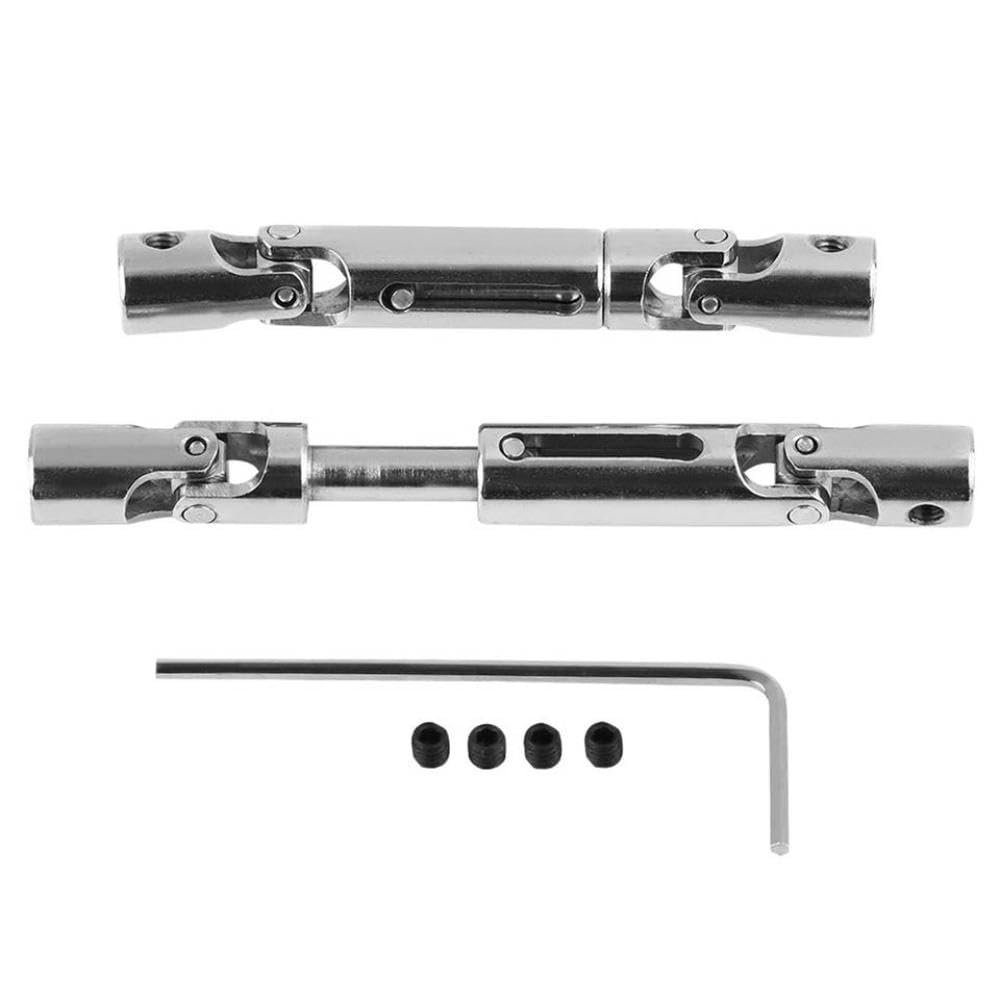 2Pcs Metal Drive Shaft Upgrade Parts Compatible with 1 16 Scale RC Military Vehicles