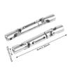 2Pcs Metal Drive Shaft Upgrade Parts Compatible with 1 16 Scale RC Military Vehicles view 2
