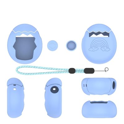 Protective Silicone Sleeve for Tamagotchi Paradise Virtual Electronic Pet Game Machine Case Cover,Anti-Scratch,Dust-Proof and Shockproof Soft Shell (Blue)