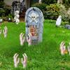1 Pair Severed Hand Realistic Scary Halloween Hands DIY Decorative Spooky Severed Body Parts for Haunted House, Prank, Themed Party, 10 inch, Male Haunted House Props view 3