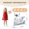 Upgrade 12V 2 Seater Dual Motor Kids Motorcycle, Girls Ride on Toys with Storage Compartments, Slow Start, USB, Bluetooth, Stable 3-Wheel Structure, Ride On Scooter for Kids Aged 3+ (Blue) view 3