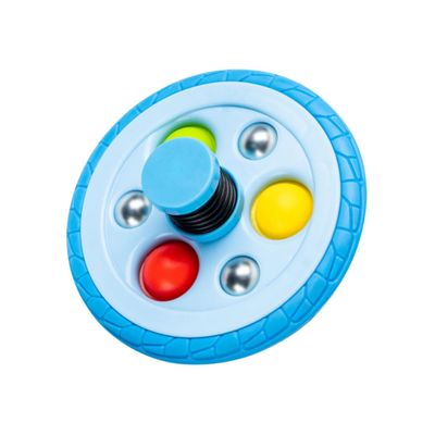 WHAMVOX Rotating Gyro for Tire Shape Manual Spinning Plaything Stimulates Creativity and Skills Safe Plastic Material for Boys