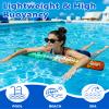 2 Pack Inflatable Swim Pool Noodles, Soft Fabric Covered Large Swim Noodles, Premium Buoyancy for Swimming Floating view 2