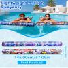 2 Pack Inflatable Swim Pool Noodles, Soft Fabric Covered Large Swim Noodles, Premium Buoyancy for Swimming Floating view 4