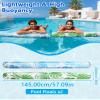 2 Pack Inflatable Swim Pool Noodles, Soft Fabric Covered Large Swim Noodles, Premium Buoyancy for Swimming Floating view 4