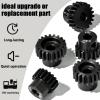 5Pcs 0.8M Hardened Steel Pinion Gear Set 5mm Shaft 16T 17T 18T 19T 20T Motor Pinion Gear with M4 Screw and Hex Key, for Arrma HPI Kyosho Losi Axial Traxxas Tamiya 1/10 RC Car and 540/550 Motors view 4