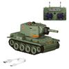 Helixsun 1/64 Scale 2.4G Mini RC Battle Tank Model with Infrared Combat Mode, Rotating Turret and Track Drive (Green), Remote Control Military Vehicles with Infrared Shoot Collections view 1