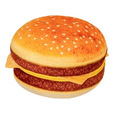 40 Cm / 15.8 in Plush Pillow Cheese Burger, Cushion Food Funny 3D Print with, Soft Removable Burger Pillow Sofa for Living Room, Cute Kids and Adults Hugging Pillow for