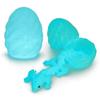 FoxVilla 3D Printed Dragon Egg with Articulated Dragon Inside, Crystal Dragon Fidget Toy, Pink and Blue (Luminous Blue) view 1