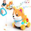 Baby Toys for 6-12-18 Month, 3-in-1 Musical Puppy Toy, Crawling & Walking Toys for 1 Year Old Boy Girl Gifts, Bilingual Learning Educational for 7 8 9 10 Months Developmental Toy view 1