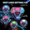 Laser Tag Set of 4, Lazer Tag Guns & Vests, Gift Ideas for Kids Teens and Adults, Cool Birthday Christmas Toys for Teenage Ages 8 9 10 11 12+Year Old Boy & Girls view 3